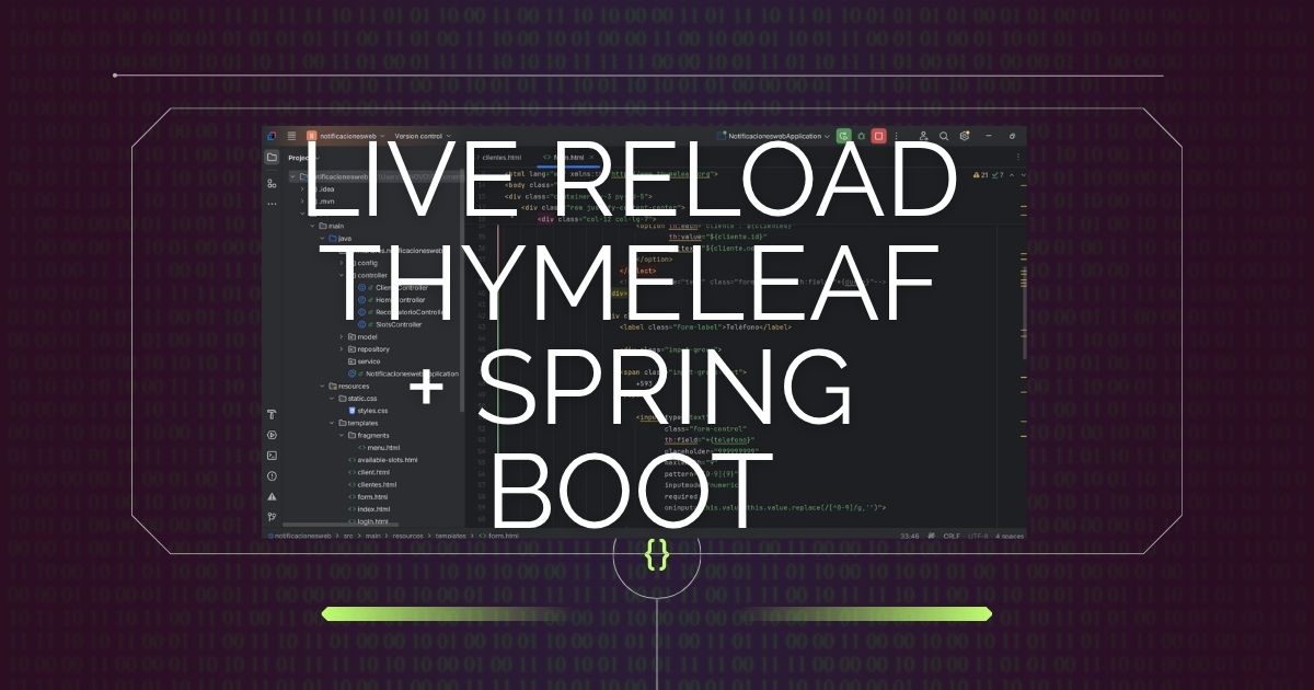 Cómo habilitar Live Reload con Thymeleaf en IntelliJ IDEA y Spring Boot MVC